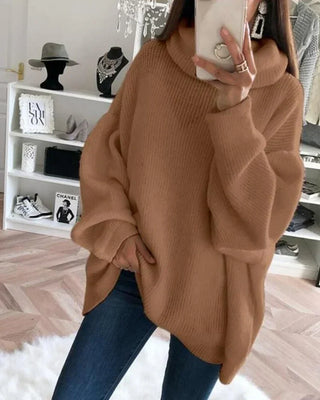 Gwendolyn - Knitted turtleneck jumper - Oversized fit