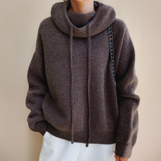 Ylliana - Knitted hoodie - Cosy turtleneck