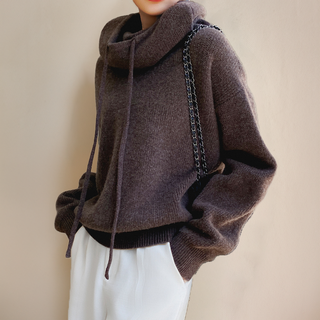 Ylliana - Knitted hoodie - Cosy turtleneck