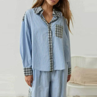 Liva - Women's checked pyjamas