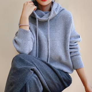 Ylliana - Knitted hoodie - Cosy turtleneck