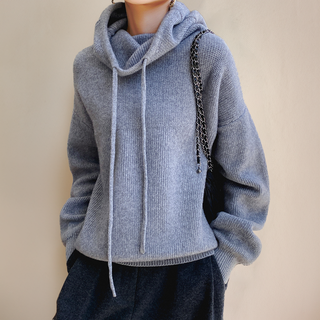 Ylliana - Knitted hoodie - Cosy turtleneck