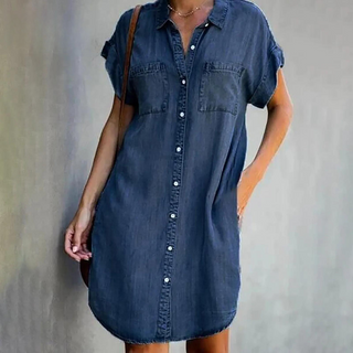 Amelie - Denim Dress - Effortless Elegance