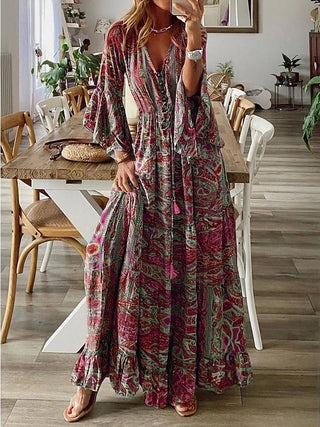 Martha - Maxi Dress - Flared Sleeves