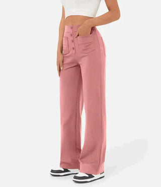 Josefine - Elastic leisure trousers with high waist