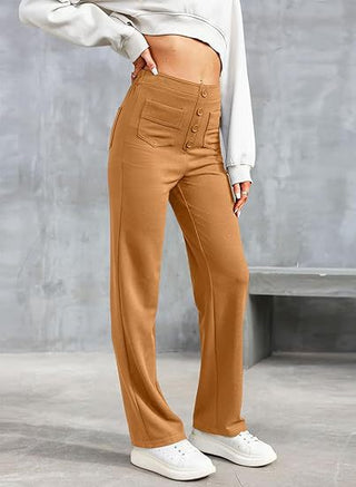 Josefine - Elastic leisure trousers with high waist