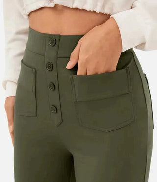 Josefine - Elastic leisure trousers with high waist