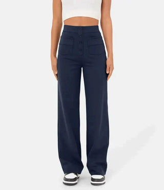 Josefine - Elastic leisure trousers with high waist