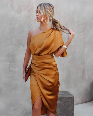 Amira - Elegant Silk Dress - Party Dress