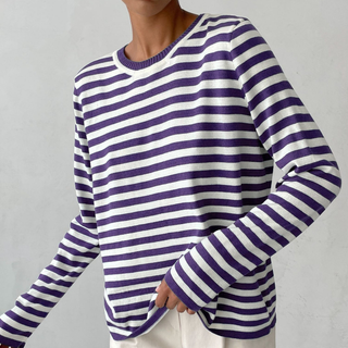 Dagmar - Elegant striped t-shirt - Lightweight fabric