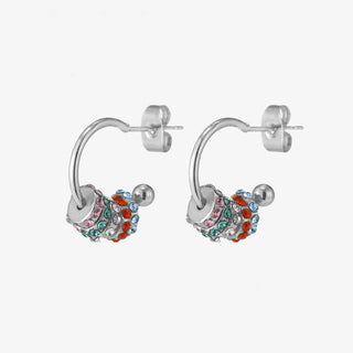 Micara - Crystal Swirls - Earrings