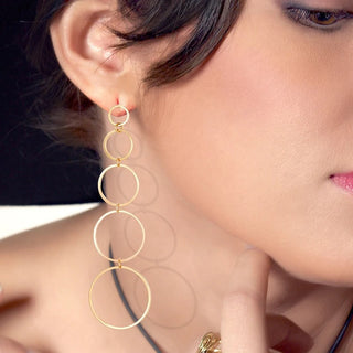 Micara - Cascading Hoops - Earrings