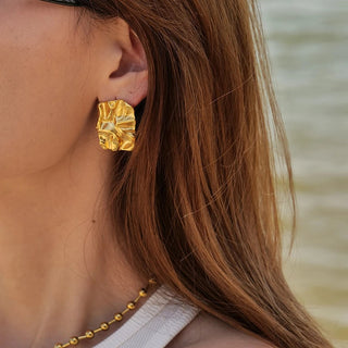 Micara - Golden Ripples - Earrings