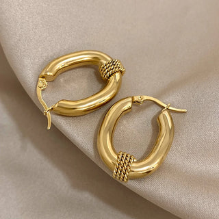 Micara -  Braided Loops - Earrings