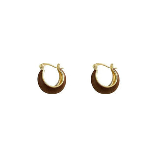 Micara - Chocolate Hoops - Earrings