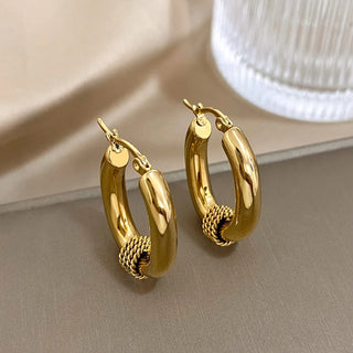 Micara -  Braided Loops - Earrings