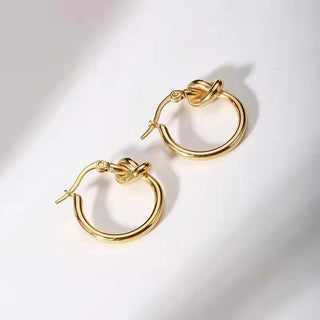 Micara - Knotty Hoops - Earrings