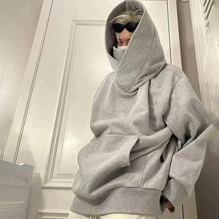 Uffe - Ninja Hoodie with double neckline