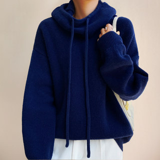 Ylliana - Knitted hoodie - Cosy turtleneck