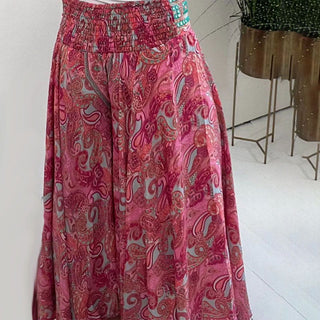 Tabea - Ethnic Paisley Print Maxi Trousers - Bohemian